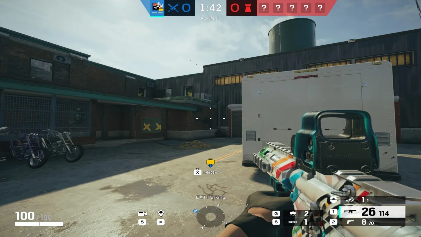 R6 without cheats - clean gameplay view